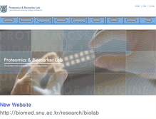 Tablet Screenshot of biolab.snu.ac.kr